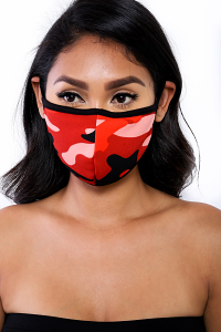 SOCIAL DISTANCING MASK (RED CAMO)